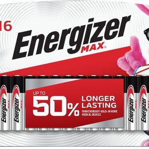 Energizer E92LP16F3 AAA Max Black/Silver 1.5V Alkaline Qty (16) Single Pack