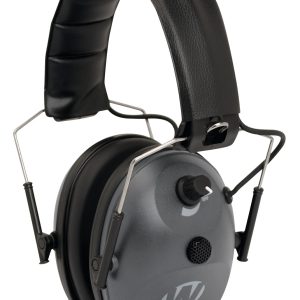 Walker's GWPWLK1MEM Single Mic Electronic Muff 24 dB Over the Head Gray/Black Polymer