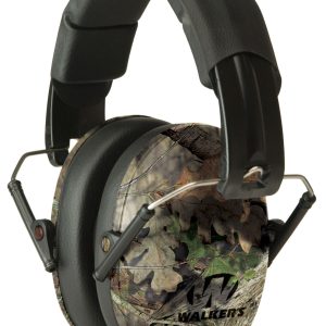 Walker's Pro Low Profile Passive Muff 22 dB Over the Head Mossy Oak/Black Polymer