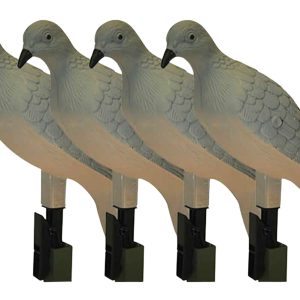 Mojo Outdoors Clip on Dove Species Natural Plastic 4 Per Pack